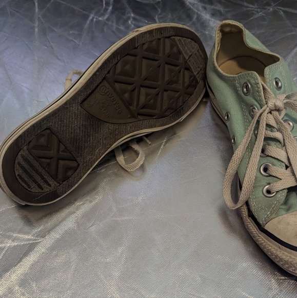 Converse Teal Low Top Sneakers - Picture 3 of 3